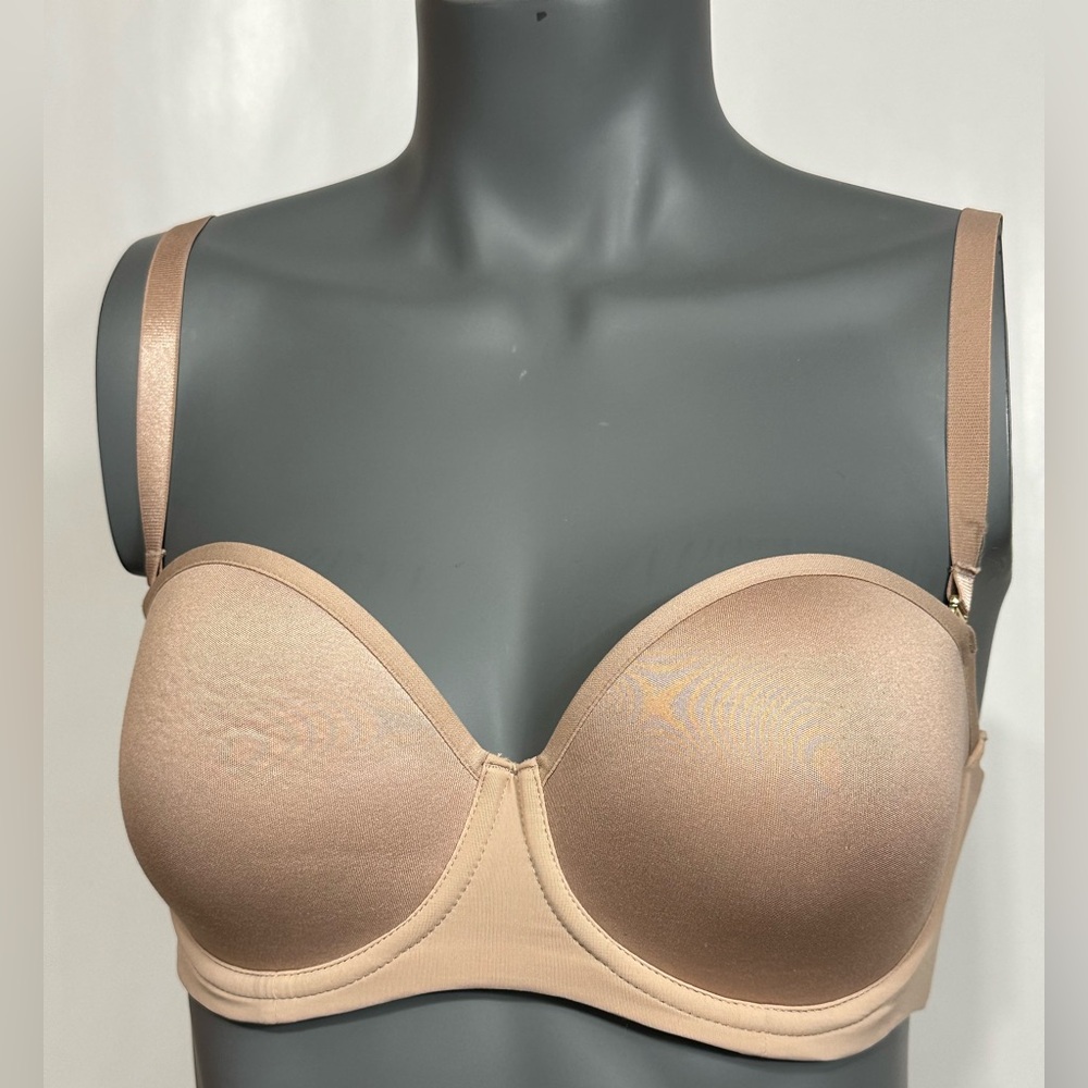 ThirdLove Nude Convertible Strapless 24/7 Classic Uplift Beige 32D Underwire Bra